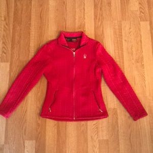 Spider cable knit jacket